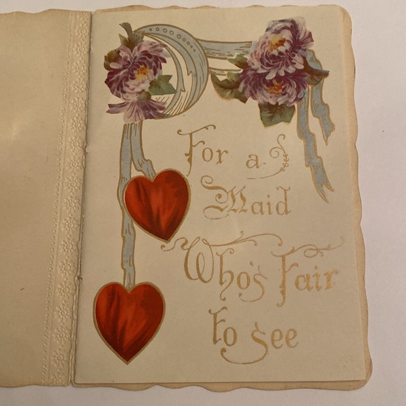 Antique Valentine Booklet: The Birds Message of Love - Picture 2 of 9